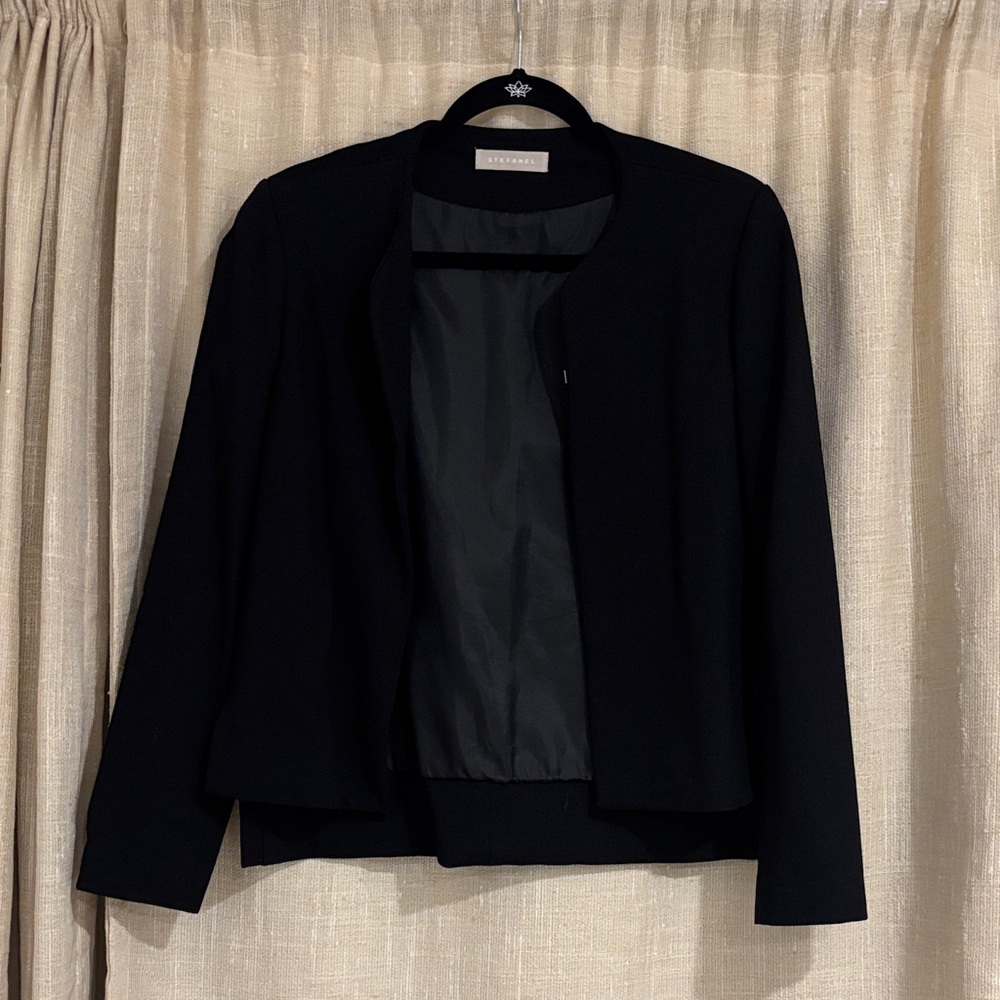 Stefanel Elegant Black Women's Blazer